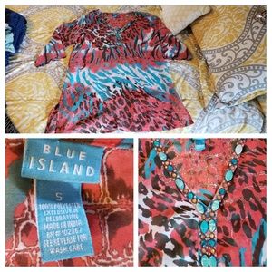Blue Island tunic